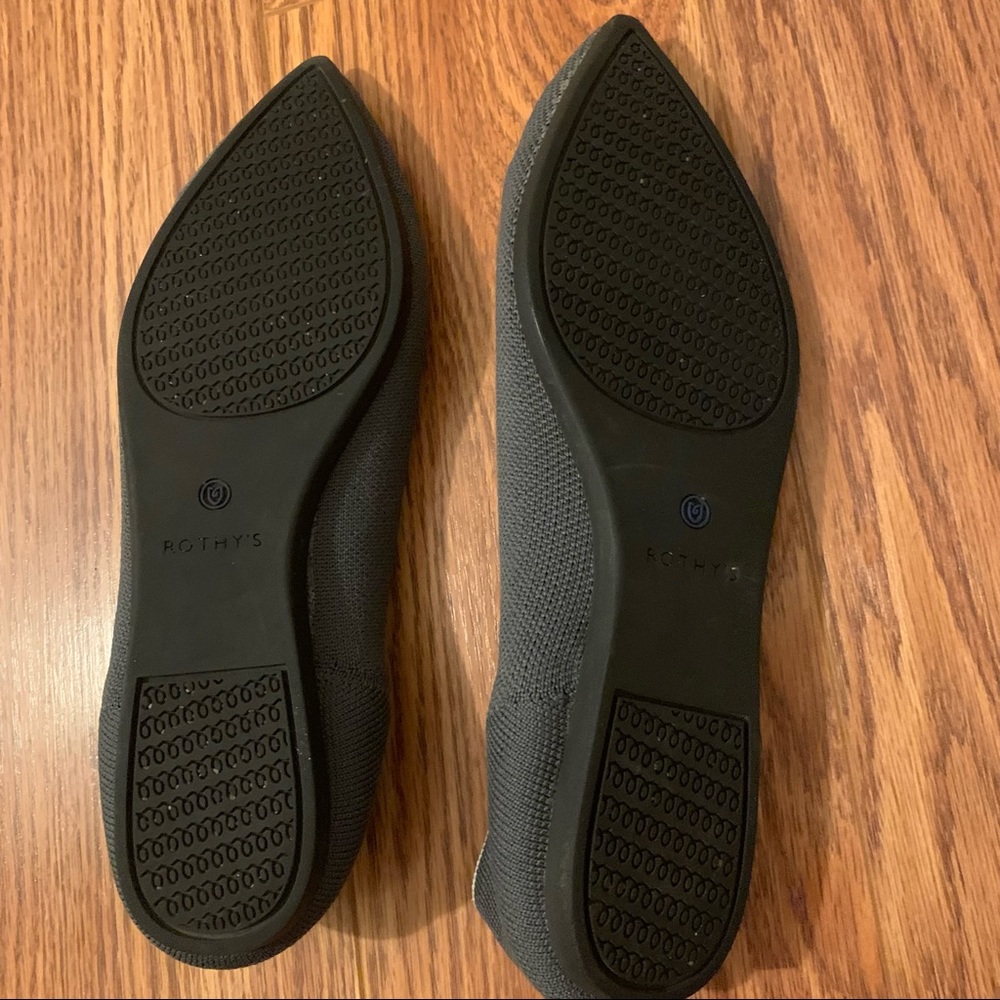 ❌SOLD❌Rothy’s The Point Flat - Gray - Picture 11 of 12
